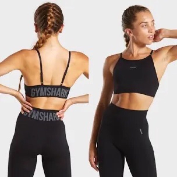 Gymshark Flex Strappy Sports Bra in Black - Picture 5 of 12